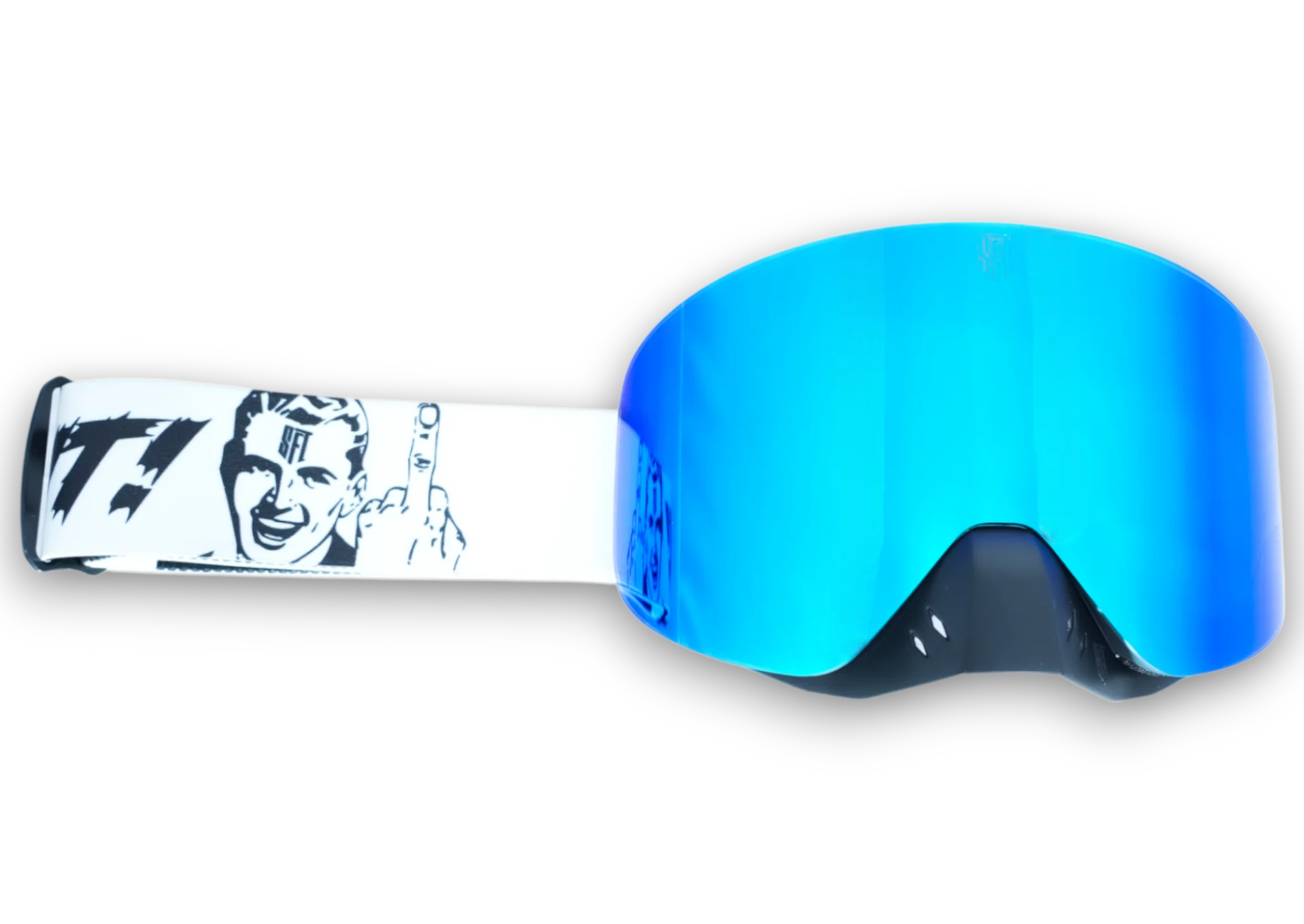 Fast Fuck It White Magnetic Goggles
