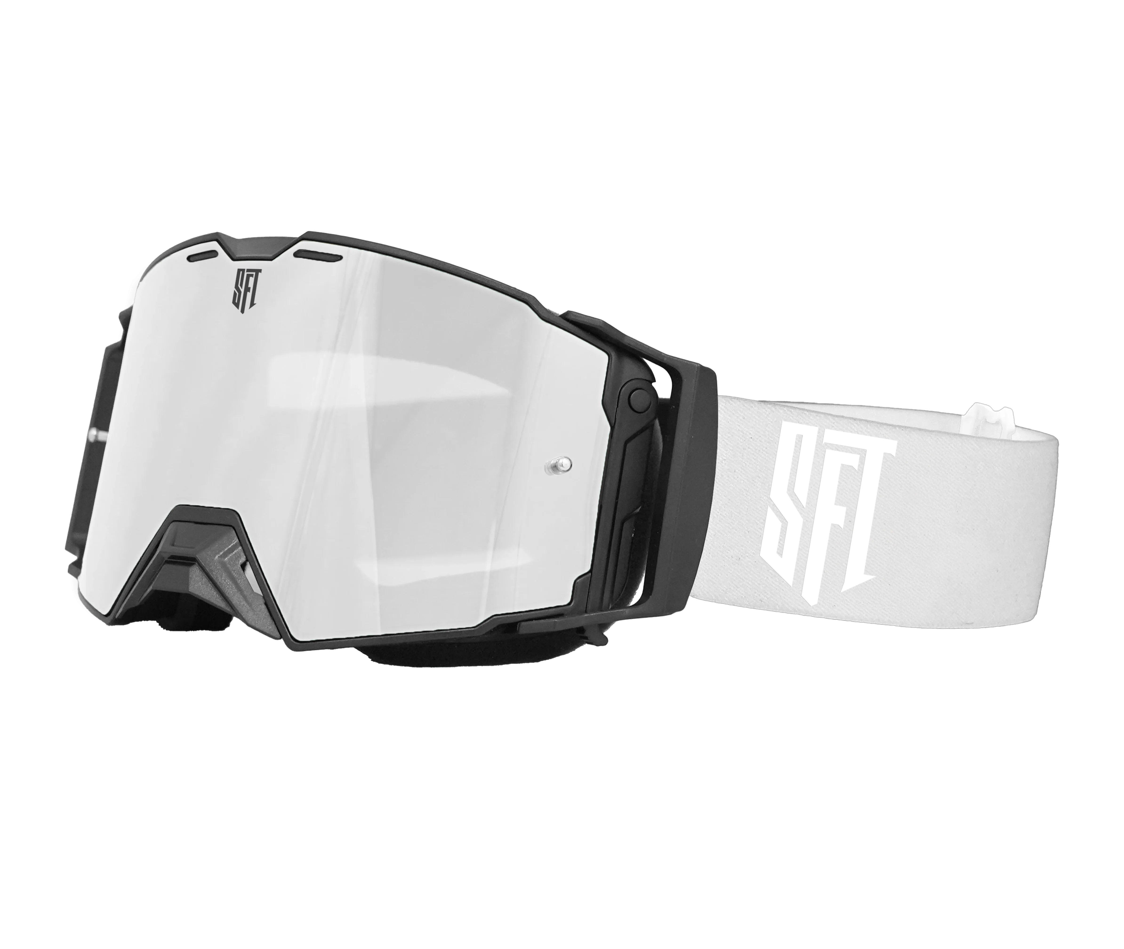 FlatOut White Goggles