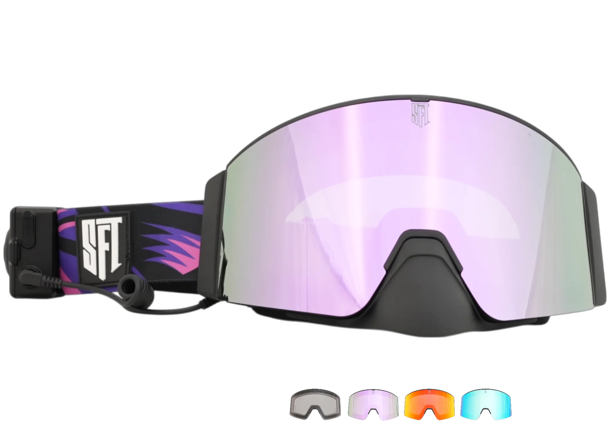 Heat Flare Pink Magnetic Goggles