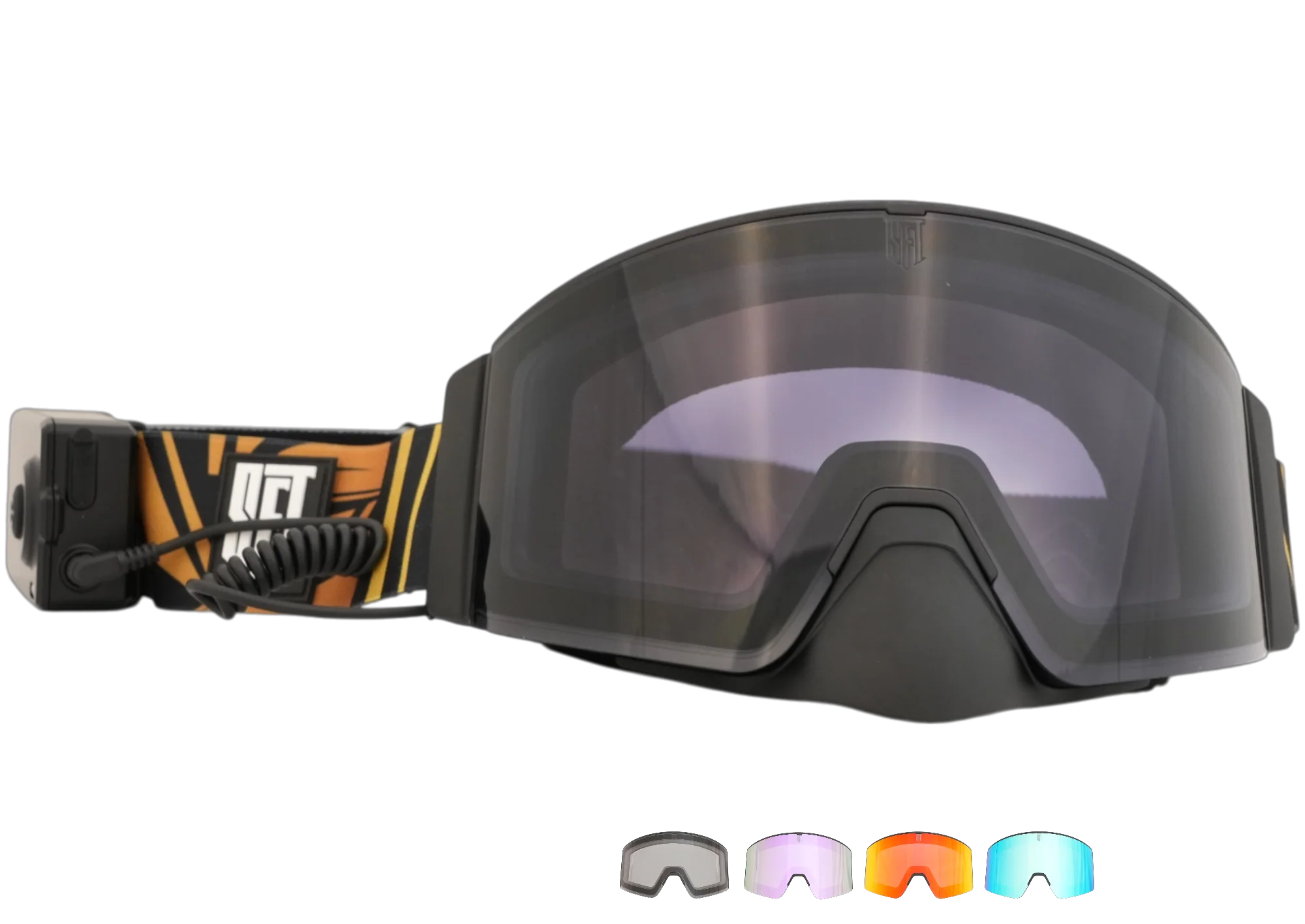 Heat Graffit Gold Magnetic Goggles