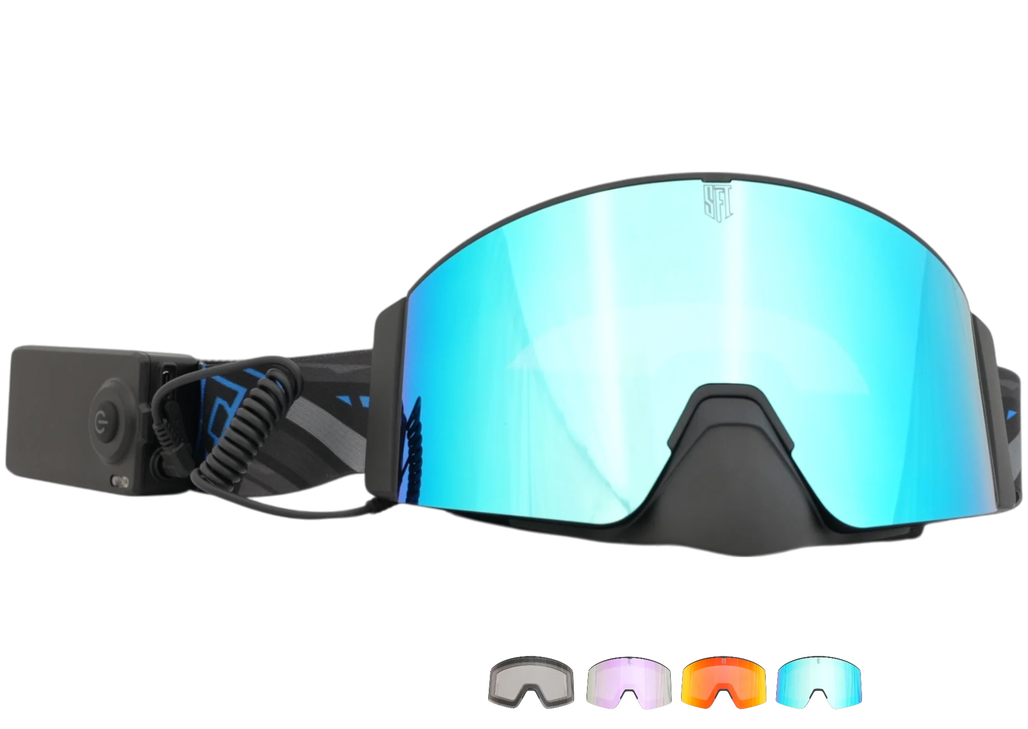 Heat Rave Blue Magnetic Goggles
