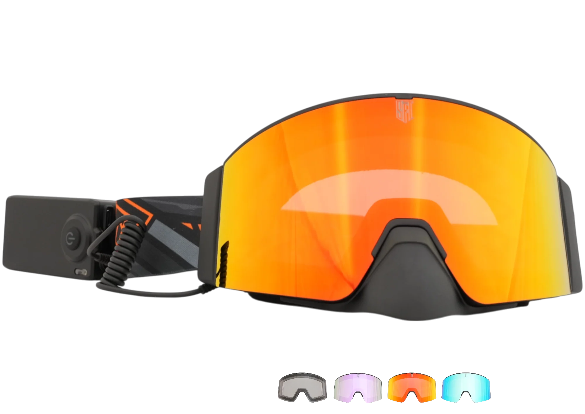 Heat Rave Orange Magnetic Goggles