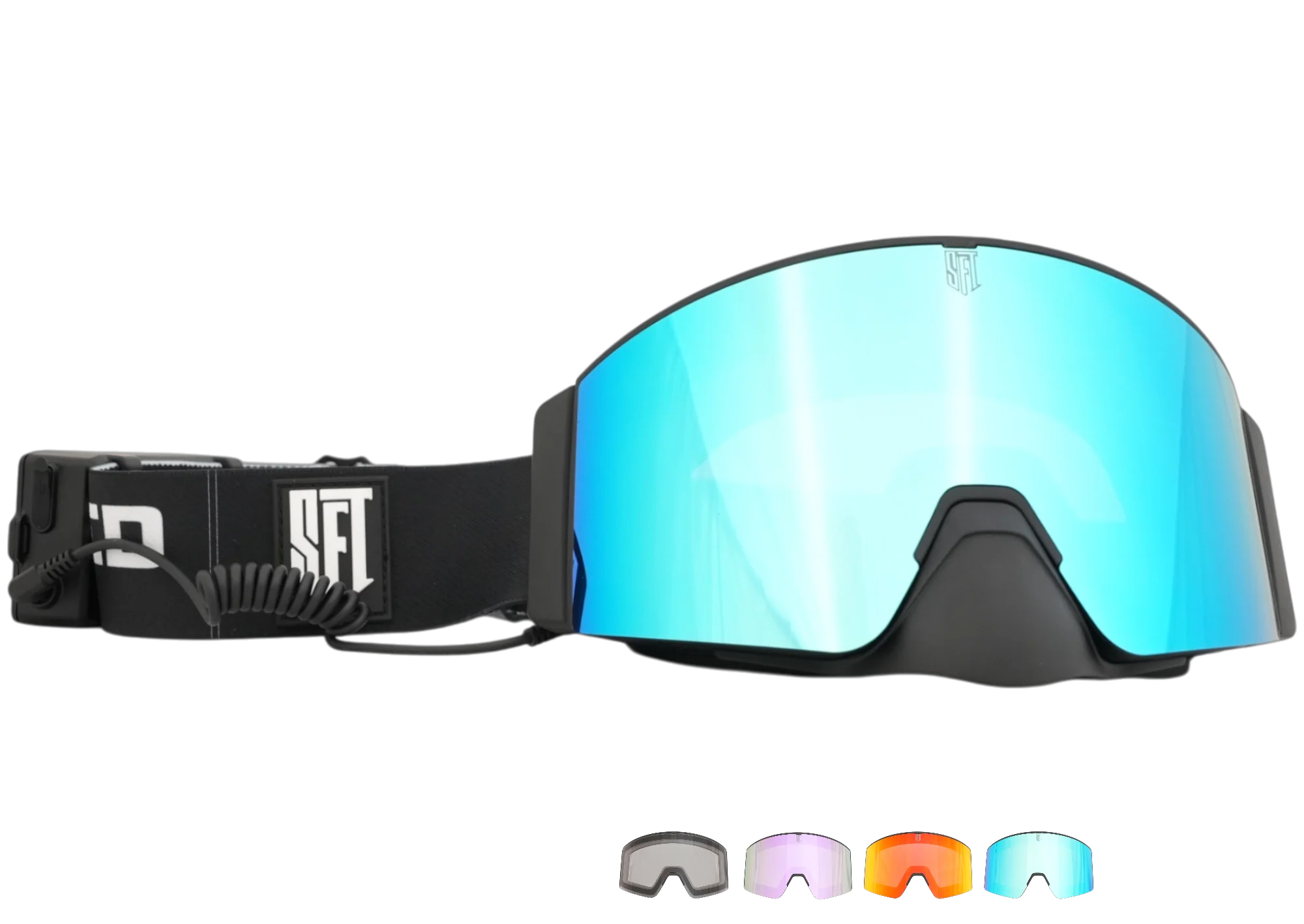 Heat Wanted Black Magnetic Goggles