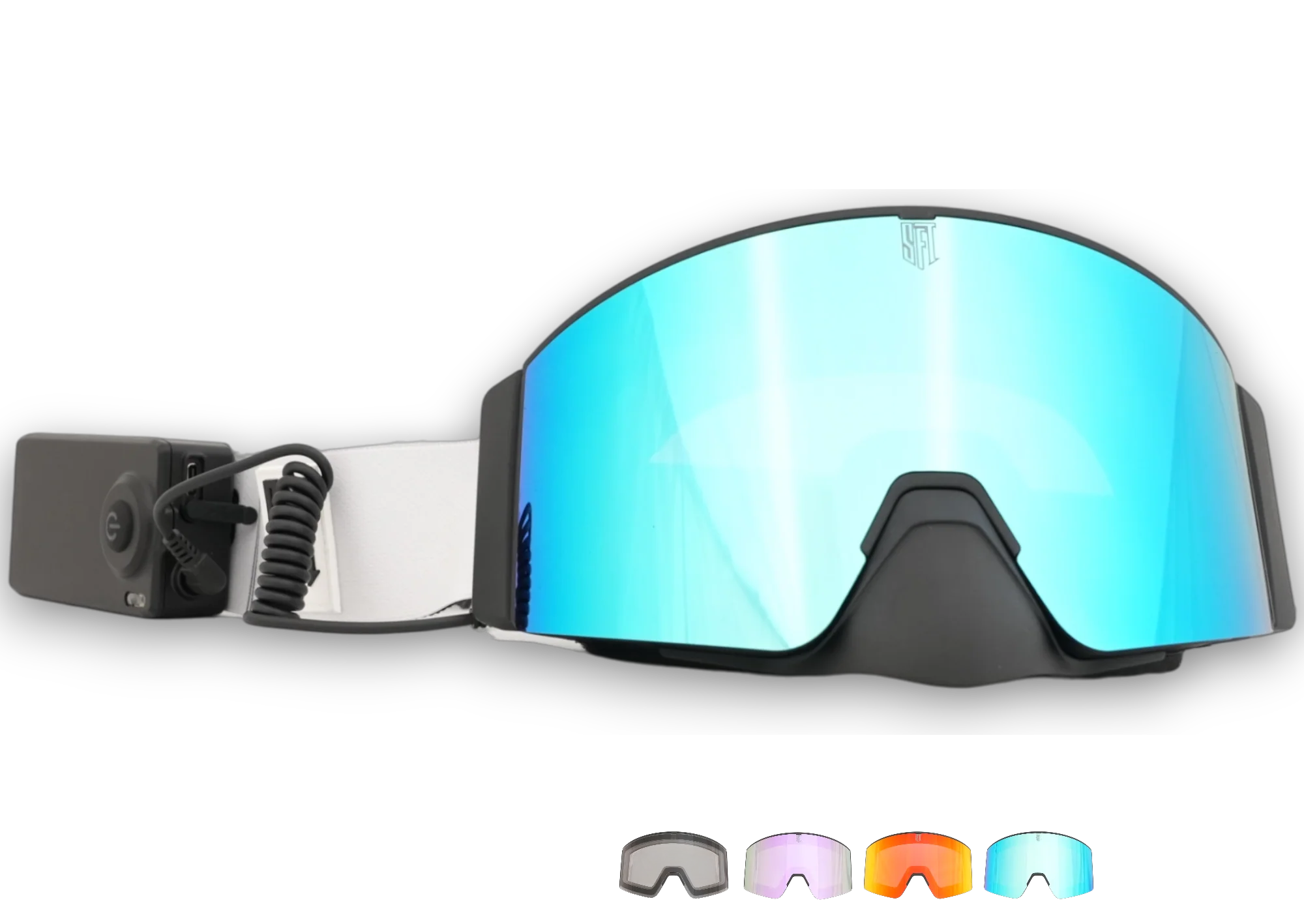 Heat Wanted White Magnetic Goggles