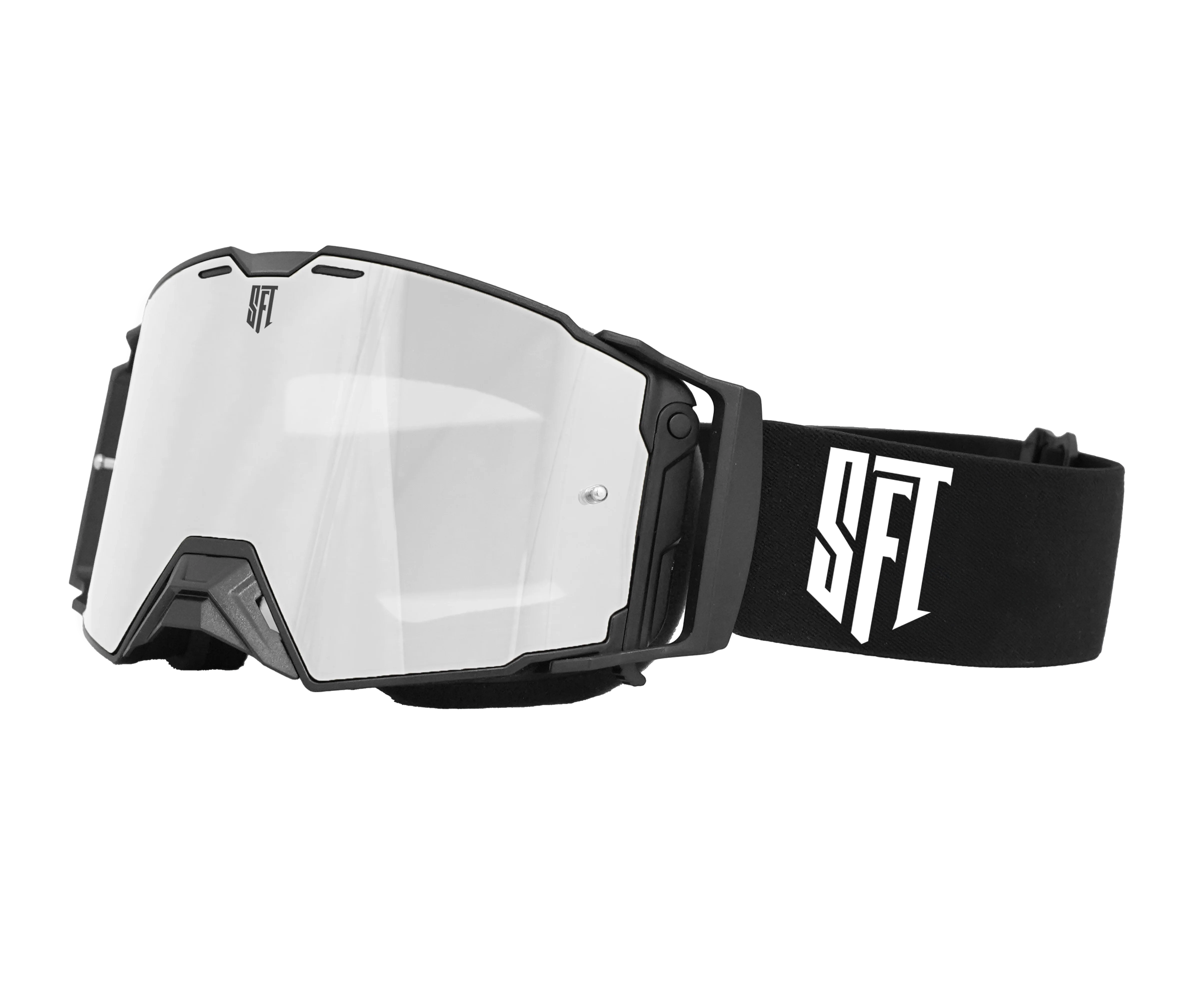FlatOut Black White Goggles