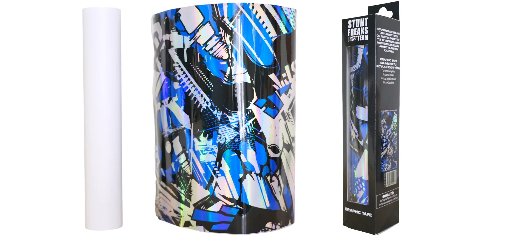 Khaos Blue Chrome Graphic Tape - Image 2