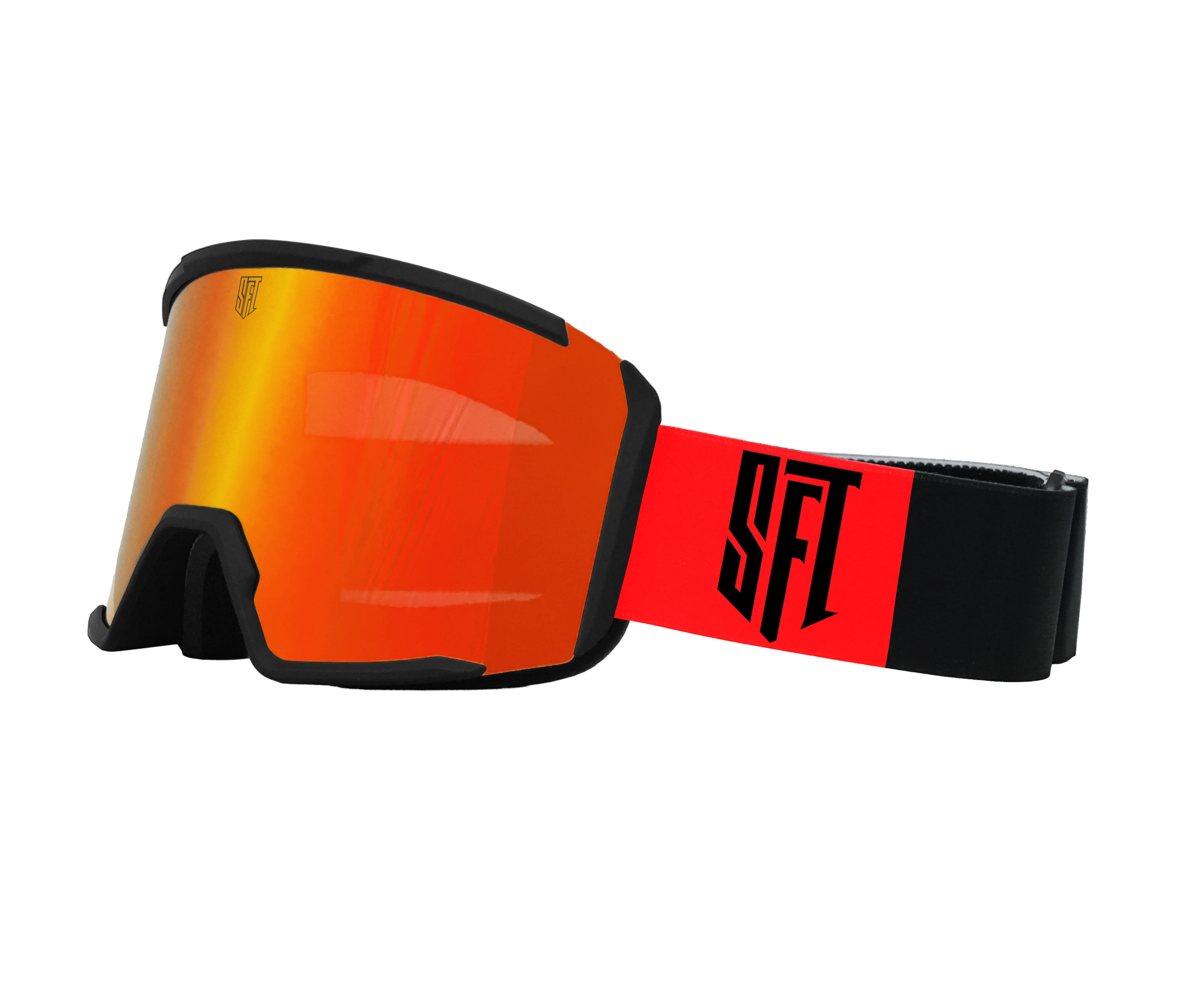 Pure Black Red Goggles