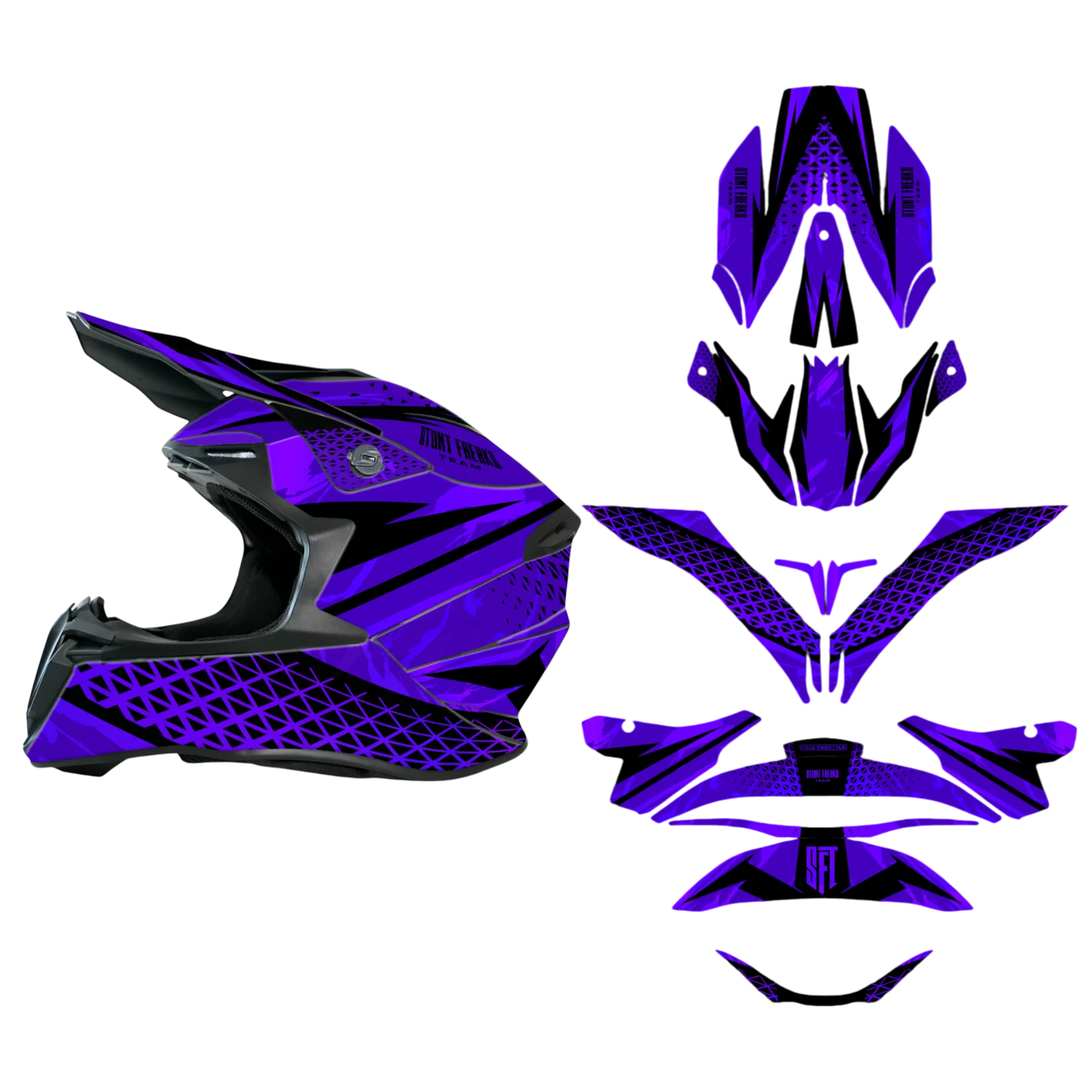 SFT Mayhem Lilac Helmet Graphics