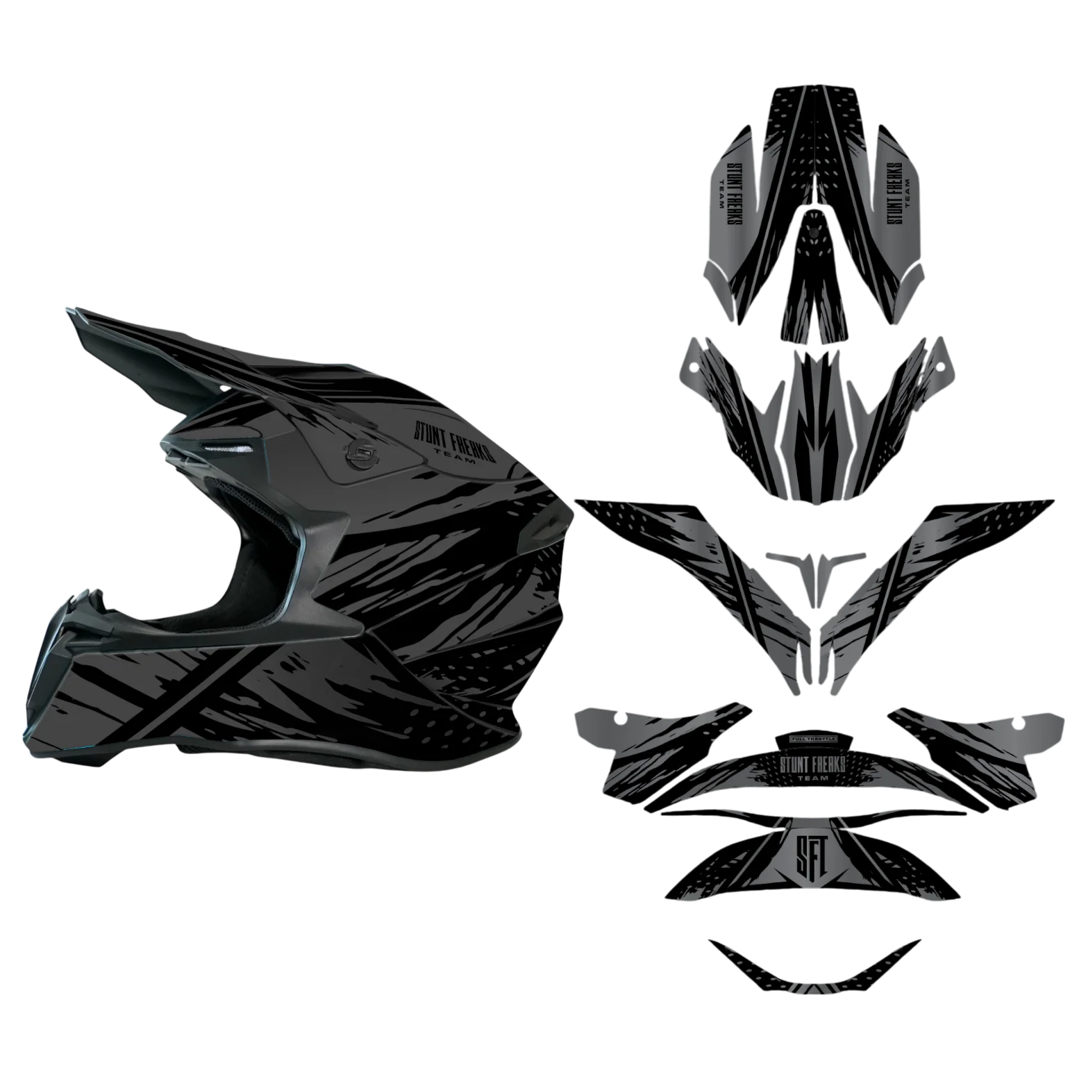 SFT Sunrise Grey Helmet Graphics