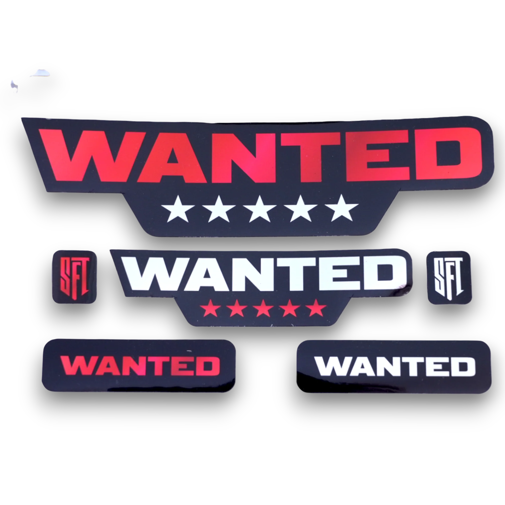 Wanted Sticker - Red
